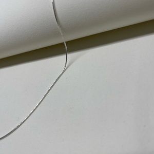 Solid 925 Italian Sterling Silver Glitter Snake Chain. 1.0mm 18”